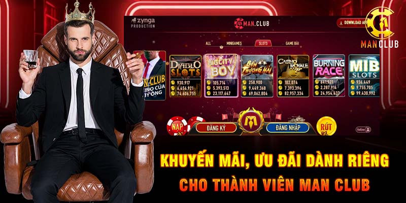Hệ thống VIP vinh danh đẳng cấp phái mạnh ở man club.
